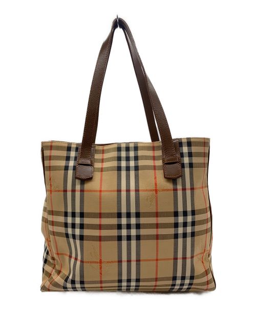 Burberry's（バーバリー）Burberry's (バーバリーズ) トートバッグ ベージュ×ブラウンの古着・服飾アイテム