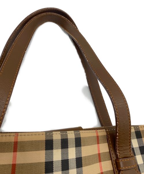 Burberry's（バーバリー）Burberry's (バーバリーズ) トートバッグ ベージュ×ブラウンの古着・服飾アイテム