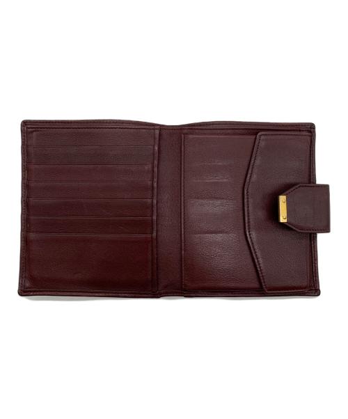 LOEWE（ロエベ）LOEWE (ロエベ) LOEWE　財布 ブラウン×ワインレッドの古着・服飾アイテム