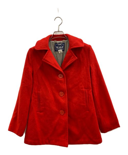 WOOLRICH（ウールリッチ）WOOLRICH (ウールリッチ) WOOLRICH　チェスターコート レッド サイズ:8の古着・服飾アイテム