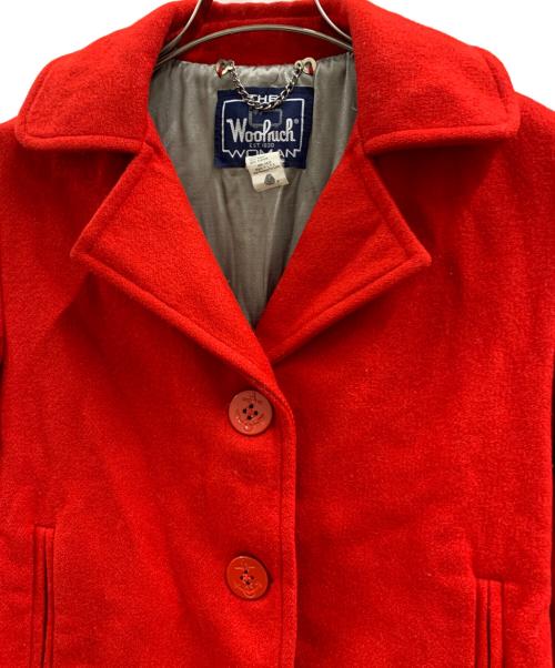 WOOLRICH（ウールリッチ）WOOLRICH (ウールリッチ) WOOLRICH　チェスターコート レッド サイズ:8の古着・服飾アイテム