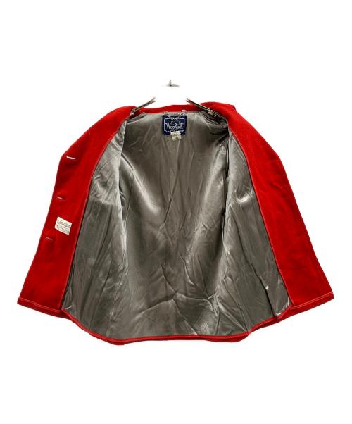 WOOLRICH（ウールリッチ）WOOLRICH (ウールリッチ) WOOLRICH　チェスターコート レッド サイズ:8の古着・服飾アイテム