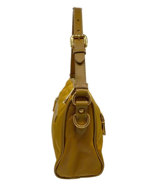 PRADA（プラダ）PRADA (プラダ) ナイロンハンドバッグ マスタードの古着・服飾アイテム