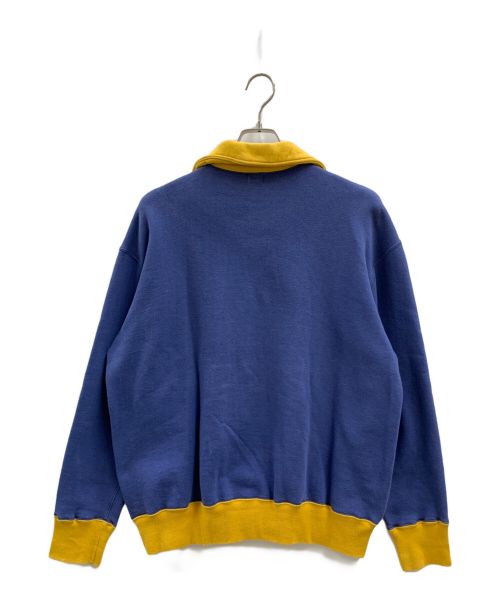 WAREHOUSE（ウエアハウス）WAREHOUSE (ウエアハウス) WAREHOUSE　スウェットシャツ ネイビー×イエロー サイズ:44の古着・服飾アイテム