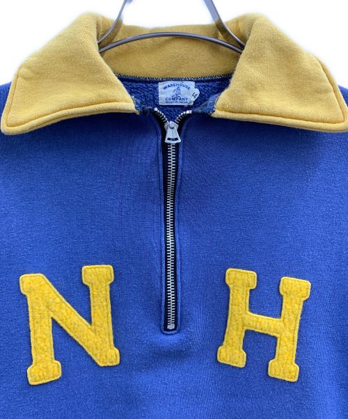 WAREHOUSE（ウエアハウス）WAREHOUSE (ウエアハウス) WAREHOUSE　スウェットシャツ ネイビー×イエロー サイズ:44の古着・服飾アイテム