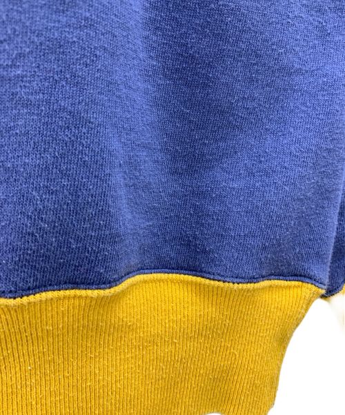 WAREHOUSE（ウエアハウス）WAREHOUSE (ウエアハウス) WAREHOUSE　スウェットシャツ ネイビー×イエロー サイズ:44の古着・服飾アイテム