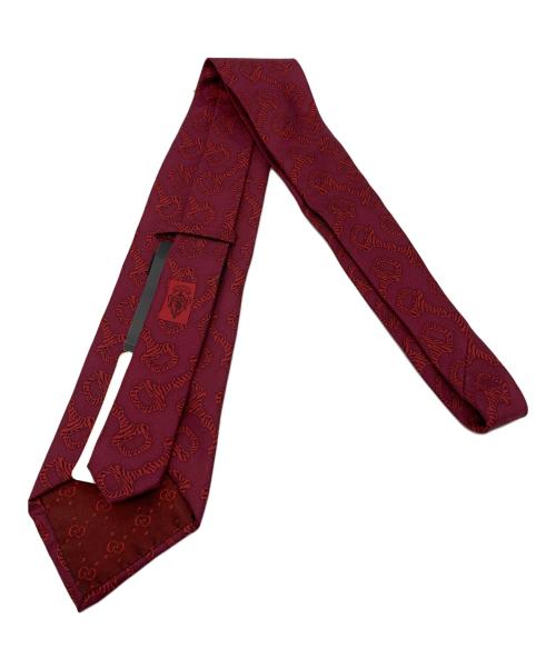 GUCCI（グッチ）GUCCI (グッチ) ネクタイ ワインレッド サイズ:記載無の古着・服飾アイテム
