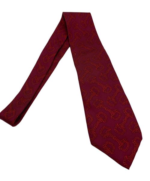 GUCCI（グッチ）GUCCI (グッチ) ネクタイ ワインレッド サイズ:記載無の古着・服飾アイテム