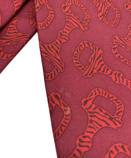 GUCCI（グッチ）GUCCI (グッチ) ネクタイ ワインレッド サイズ:記載無の古着・服飾アイテム