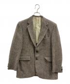 Harris Tweedハリスツイード）の古着「Harris Tweed　ウールジャケット」｜ベージュ