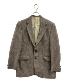 Harris Tweed（ハリスツイード）の古着「Harris Tweed　ウールジャケット」｜ベージュ