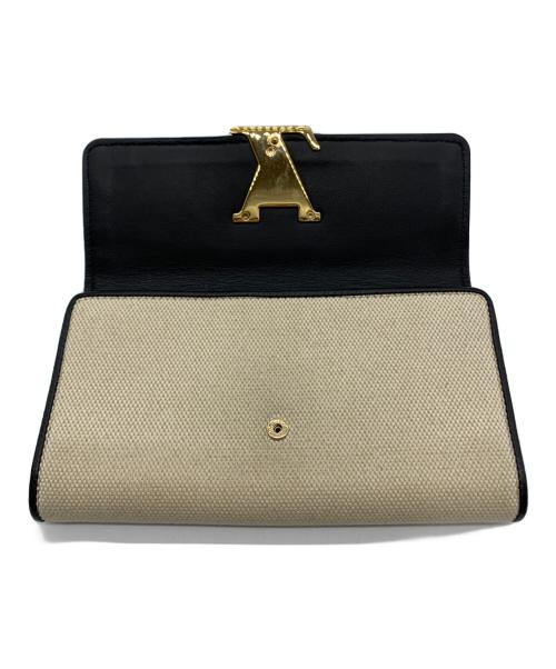 LOUIS VUITTON（ルイ ヴィトン）LOUIS VUITTON (ルイ ヴィトン) 財布 ベージュ×ブラックの古着・服飾アイテム
