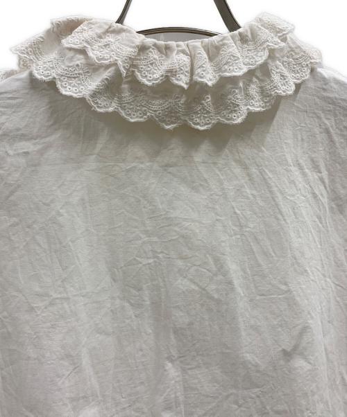 Bibiy.（ビビィ）Bibiy. (ビビィ) Bibiy. バービーフリルブラウス ホワイト サイズ:Mの古着・服飾アイテム