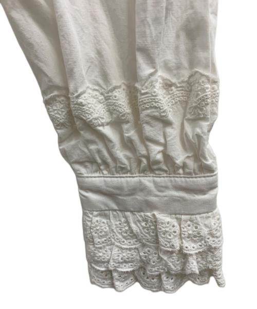 Bibiy.（ビビィ）Bibiy. (ビビィ) Bibiy. バービーフリルブラウス ホワイト サイズ:Mの古着・服飾アイテム