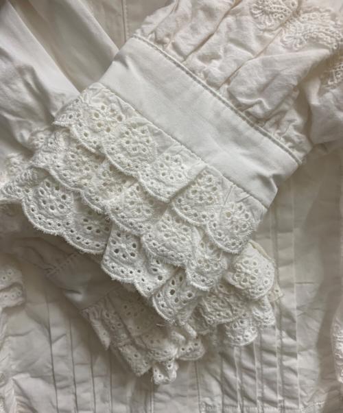 Bibiy.（ビビィ）Bibiy. (ビビィ) Bibiy. バービーフリルブラウス ホワイト サイズ:Mの古着・服飾アイテム