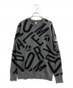 TaylorMadeテーラーメイド）の古着「TaylorMade　TMクルーセーター」｜グレー×ブラック