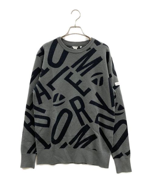 TaylorMade（テーラーメイド）TaylorMade (テーラーメイド) TaylorMade　TMクルーセーター グレー×ブラックの古着・服飾アイテム