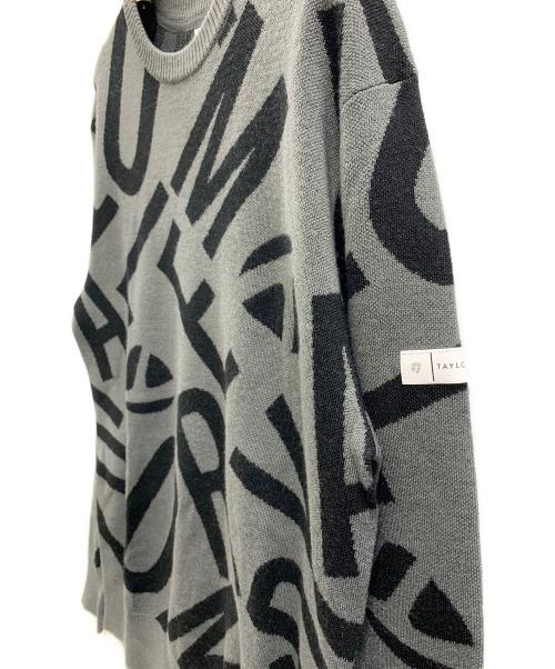 TaylorMade（テーラーメイド）TaylorMade (テーラーメイド) TaylorMade　TMクルーセーター グレー×ブラックの古着・服飾アイテム