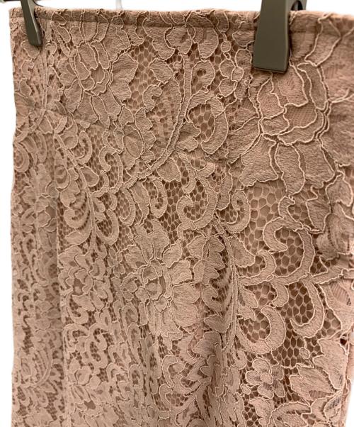 Noble（ノーブル）Noble (ノーブル) Noble リバーレーススカート ピンク サイズ:W34 未使用品の古着・服飾アイテム
