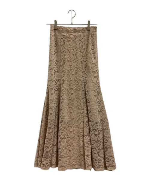 anuans（アニュアンス）anuans (アニュアンス) anuans レースマーメードスカート ベージュ サイズ:Sの古着・服飾アイテム