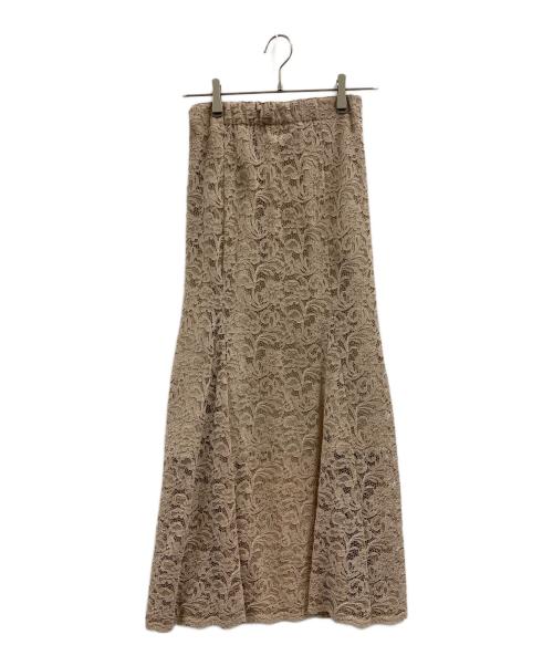 anuans（アニュアンス）anuans (アニュアンス) anuans レースマーメードスカート ベージュ サイズ:Sの古着・服飾アイテム