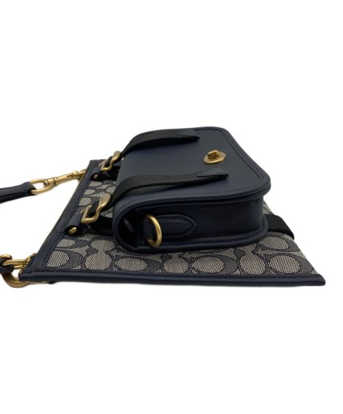 COACH（コーチ）COACH (コーチ) COACH　マルチファンクション グレー×ネイビーの古着・服飾アイテム