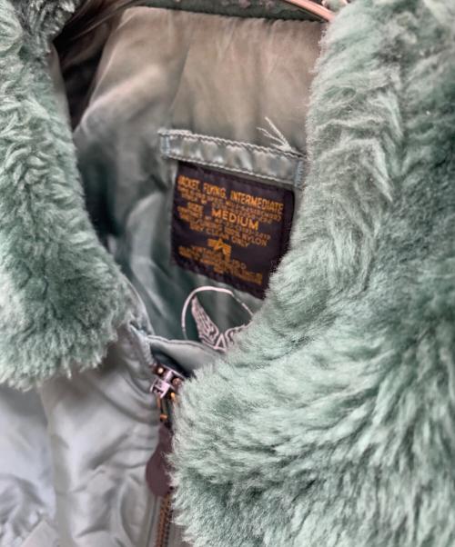 ALPHA INDUSTRIES（アルファインダストリーズ）ALPHA INDUSTRIES (アルファインダストリーズ) ALPHA INDUSTRIES　B-15Dフライトジャケット カーキ サイズ:Mの古着・服飾アイテム