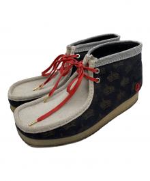 CLARKS（クラークス）の古着「CLARKS　ブーツ」｜グレー×ブラック