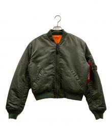 ALPHA  INDUSTRIES（アルファ インダストリーズ）の古着「ALPHA INDUSTRIES　リバーシブルジャケット」｜カーキ