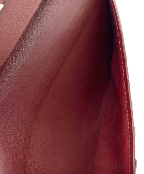 Cartier（カルティエ）Cartier (カルティエ) Cartier　長財布 ブラック×ボルドーの古着・服飾アイテム