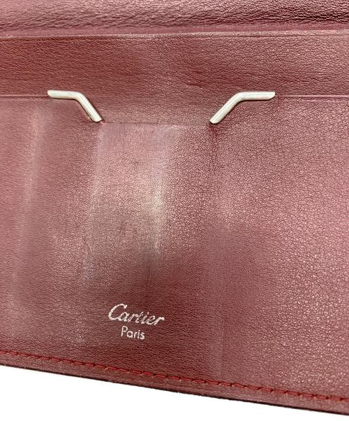 Cartier（カルティエ）Cartier (カルティエ) Cartier　長財布 ブラック×ボルドーの古着・服飾アイテム