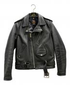 Schottショット）の古着「Schott　ダブルライダースジャケット」｜ブラック