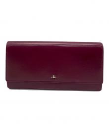 Vivienne Westwood（ヴィヴィアンウエストウッド）の古着「Vivienne Westwood　長財布」｜ワインレッド