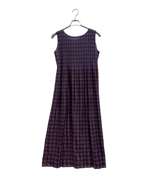 PLEATS PLEASE（プリーツプリーズ）PLEATS PLEASE (プリーツプリーズ) PLEATS PLEASE　プリーツワンピース パープル サイズ:2の古着・服飾アイテム