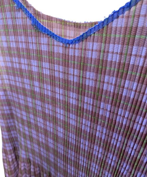 PLEATS PLEASE（プリーツプリーズ）PLEATS PLEASE (プリーツプリーズ) PLEATS PLEASE　プリーツワンピース パープル サイズ:2の古着・服飾アイテム