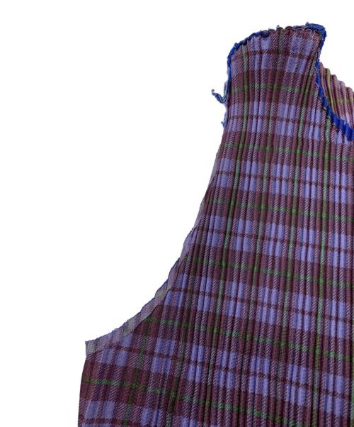 PLEATS PLEASE（プリーツプリーズ）PLEATS PLEASE (プリーツプリーズ) PLEATS PLEASE　プリーツワンピース パープル サイズ:2の古着・服飾アイテム