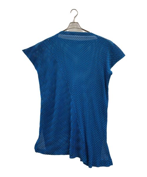 ISSEY MIYAKE me（イッセイ ミヤケ ミー）ISSEY MIYAKE me (イッセイ ミヤケ ミー) ISSEY MIYAKE me　メッシュワンピース ブルー サイズ:FREEの古着・服飾アイテム