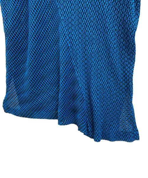 ISSEY MIYAKE me（イッセイ ミヤケ ミー）ISSEY MIYAKE me (イッセイ ミヤケ ミー) ISSEY MIYAKE me　メッシュワンピース ブルー サイズ:FREEの古着・服飾アイテム