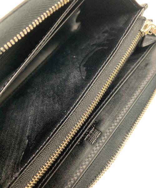 Whitehouse Cox（ホワイトハウスコックス）Whitehouse Cox (ホワイトハウスコックス) Whitehouse Cox　ラウンドファスナー財布 ブラックの古着・服飾アイテム