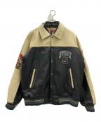 AVIREXアヴィレックス）の古着「AVIREX STADIUM JACKET WILD BEARS」｜ベージュ×ブラック