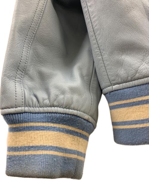 AVIREX（アヴィレックス）AVIREX (アヴィレックス) バーシティー シグネチャー レザージャケット スカイブルー サイズ:2XLの古着・服飾アイテム