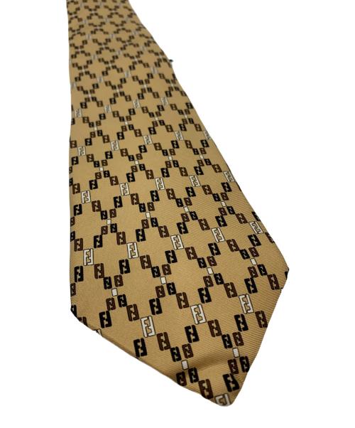 FENDI（フェンディ）FENDI (フェンディ) FENDI　ネクタイ ベージュ サイズ:FREE 未使用品の古着・服飾アイテム
