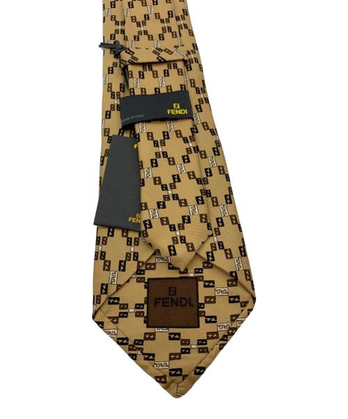 FENDI（フェンディ）FENDI (フェンディ) FENDI　ネクタイ ベージュ サイズ:FREE 未使用品の古着・服飾アイテム