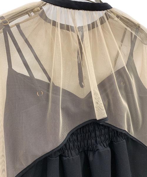 Ameri（アメリ）AMERI (アメリ) AMERI　セットアップワンピース ベージュ×ブラック サイズ:Mの古着・服飾アイテム