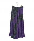 niko andニコアンド）の古着「niko and　スカート」｜パープル×グリーン