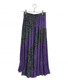 niko and（ニコアンド）の古着「niko and　スカート」｜パープル×グリーン