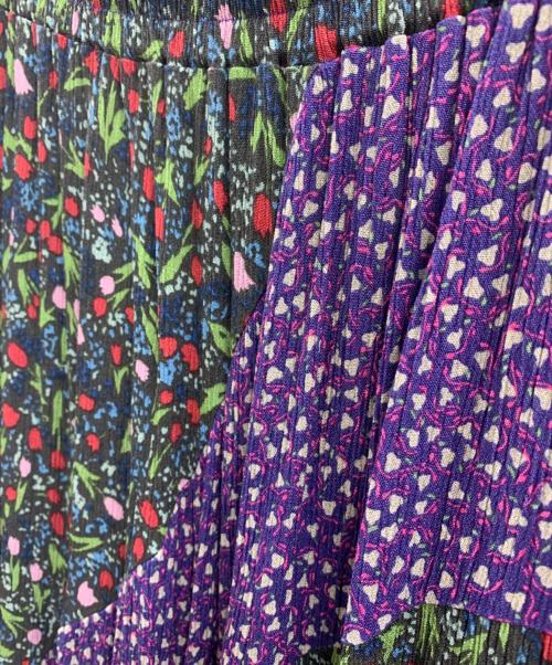 niko and（ニコアンド）niko and (ニコアンド) niko and　スカート パープル×グリーン サイズ:Mの古着・服飾アイテム