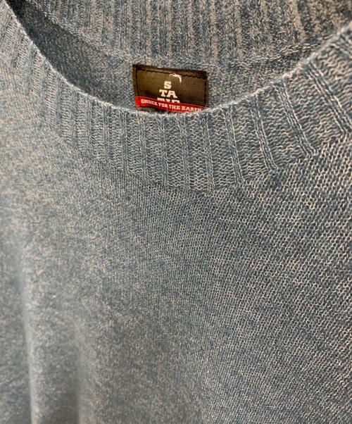 STATIC（スタティック）STATIC (スタティック) STATIC　ニット ブルー サイズ:M/Lの古着・服飾アイテム