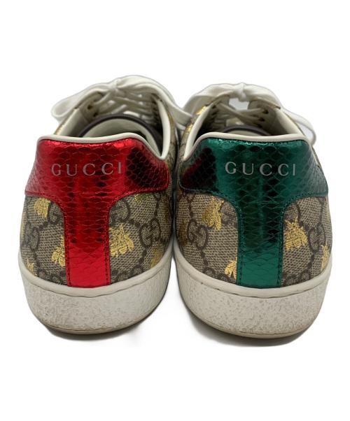 GUCCI（グッチ）GUCCI (グッチ) GUCCI　スニーカー ブラウン×ゴールド サイズ:27.5ｃｍの古着・服飾アイテム