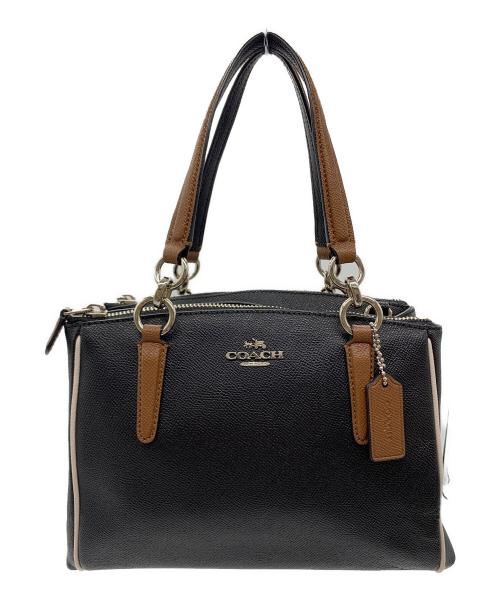 COACH（コーチ）COACH (コーチ) COACH　2WAYバッグ ブラック×ブラウンの古着・服飾アイテム